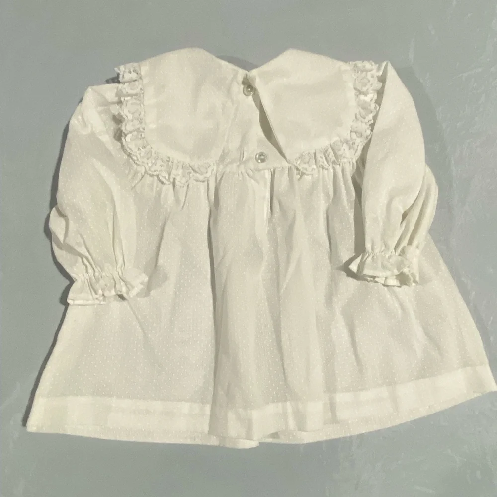 White Top with Green and Red Pants Set